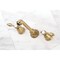 Kingston Brass Roman Tub Faucet, Antique Brass, Wall Mount KS7023TAL - alternate 2